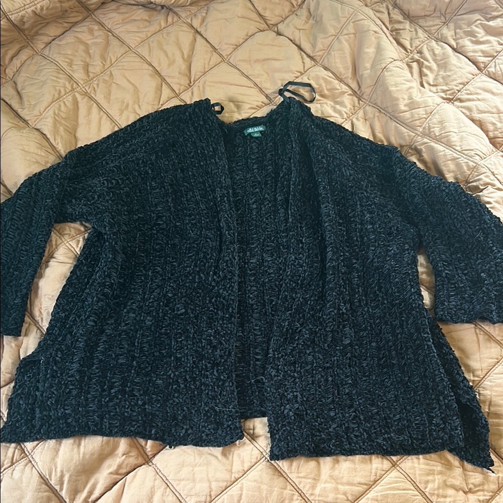 Thick knit cardigan